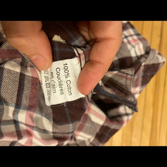 Pink and Purple Plaid Shirt - Picture 6 of 6